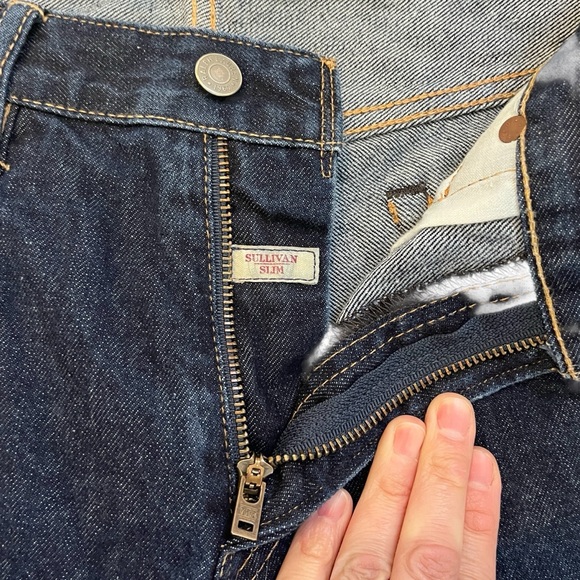 Polo Ralph Lauren Sullivan Slim Dark Wash Denim Jeans Men’s 33x32 (33x29.5) Zip - Picture 5 of 10